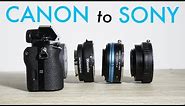 Best Canon Lens to Sony Adapters