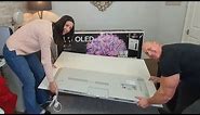 How to lift an LG OLED TV
