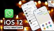 How to Install iOS 12 Style WhatsApp on Android