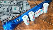 Stop WASTING money on "D" BATTERIES!!! Best rechargeable battery? Tenergy D battery Test.