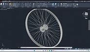 AutoCAD 3D, How to drawing bicycle wheel, wheel