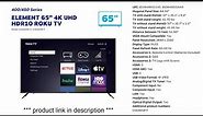 Unbox & Setup: 65″ 4K UHD HDR10 Element Roku TV (E4AA65R / E4AA65R-G / E4AA65R-T) 2021