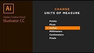 Change Units of Measure in Adobe Illustrator (points, pixels, inches, cm, mm, picas)