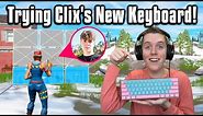 I Used Clix's NEW Cotton Candy Keyboard In Arena! (Fortnite)