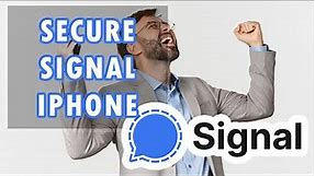 How to Secure Signal App With Pin or Fingerprint on iPhone