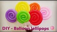 How to make balloon lollipop 🍭/DIY Balloon lollipop 🍭/Balloon Tutorials #balloonart #candyballoon