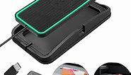 Wireless Charger, POLMXS Wireless car Charge Fast Charging pad 15W Wireless Phone Charger for Car Cell Phone Charger pad Cordless Phone Charger Flat Charging mat Galaxy S22/S21/S20/S10 NOTE10(XP01)