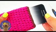 Crochet cell phone case tutorial - DIY How to crochet a cute iPhone cover in pink