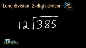 Long Division with 2-Digit Divisor | Example