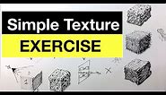 Simple Pen & Ink Texture Exercise | Improve your pen and ink shading with Texture Blocks