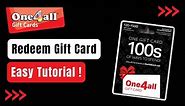 How To Redeem & Use One4all Gift Card Online - Use One4all Gift Code Online !