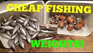 How To Make Cheap Fishing Weights! Making leads
