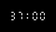 Download 40 second countdown digital timer on black background. Free Video for free