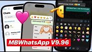 Install Full iOS WhatsApp On ANDROID | MB WHATSAPP iOS V9.96 | iOS 16.4 EMOJIS + iOS BOLD🔥
