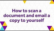 How to scan a document and email a copy to yourself - The University of Manchester Library