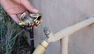 Hummingbird Decorative Outdoor Faucet Handle with Patented Universal Adapter - Brass - Faucet not Included