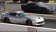 Viper vs z06 Corvette - drag race