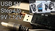 5V To 9/12V Step-Up USB Adapters - Do They Work?