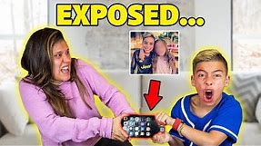 We WENT THROUGH Our 9 Year old SON'S iPhone! *SECRET LOVE?* | The Royalty Family