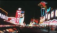 Las Vegas 1968 ~ Sights by day & Drive at Night ~ Fantastic Color ~ Old Vegas!