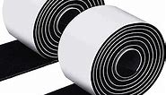 2 Packs Felt Strips with Adhesive Backing Non Slip Felt Furniture Pads Adhesive Felt Roll Felt Tape for Protecting Hardwood Floors Chair Wall Protector(120 x 2 x 0.12 Inch, Black)