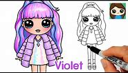 How to Draw a Rainbow High Fashion Doll 🌈 Violet