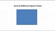 Determine Area in Square Inches and Square Feet