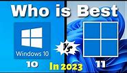 windows 11 vs windows 10 in 2023 | Minimum system requirement comparison for best Performance
