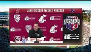 WSU Football: Jake Dickert Boeing Apple Cup Washington Week Press Conference 11/20/23