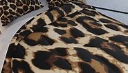 Brown Leopard Print comforter sets