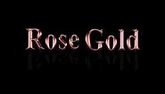 ROSE GOLD TEXT (PHOTOSHOP TUTORIAL)