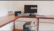 Basic Parts of Computer (Monitor,CPU,Keyboard,UPS,Mouse) in 2020