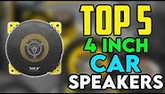 ✅ Top 5 Best 4 inch Car Speakers 2021 | 10 CM Quality Bass Speakers
