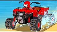 ATV Bike, Car Wash Cartoon Video For Kids