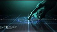 After Effect Logo Intro/Outro, Futuristic Technology with a Finger Touch