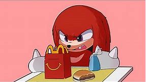 Movie Knuckles eats a Happy Meal! | Sonic comic dub