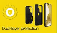 OtterBox Galaxy S23 Commuter Series Case - DONT BE BLUE (Blue), slim & tough, pocket-friendly, with port protection