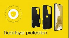 OtterBox Galaxy S23 Commuter Series Case - BLACK, slim & tough, pocket-friendly, with port protection
