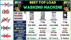 Best Top Load Washing Machine 2024⚡LG vs Samsung vs Panasonic vs Whirlpool Top Load Washing Machine