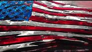 Tattered and Torn American Flag