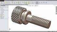 Solidworks tutorial How to make Knurling Screw