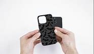Matte Black Case Compatible with - iPhone 11 Pro Max - 6.5 inch Protective TPU Rubber Cover Cute Bats Spooky Classy Bumper Non-Slip Lightweight Shockproof Goth Halloween Animal Cool Silicone