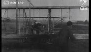 The Wright brothers first aeroplane flight (1903)