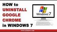 How to Uninstall Google Chrome On Windows 7