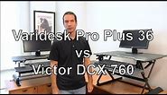 Standing Desk Review: Varidesk Pro Plus 36 Vs. Victor DCX760 Standing Desk