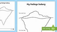 My Feelings Iceberg Worksheet