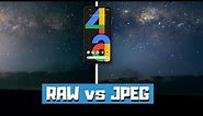 Google Pixel astrophotography - RAW vs JPEG