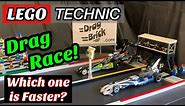 LEGO Technic Drag Race - Dragster Set 42103 vs. Record Breaker 42033 - Which one is Faster?