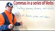 Using Commas in a Series of Verbs - Super Comma