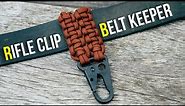 Rifle Clip Paracord Belt Keeper Tutorial | Paracord Key Holder